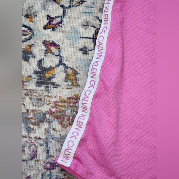 Calvin Klein Girl's Pink Midi Shirt Dress, sz SM (7) - Picture 3 of 7